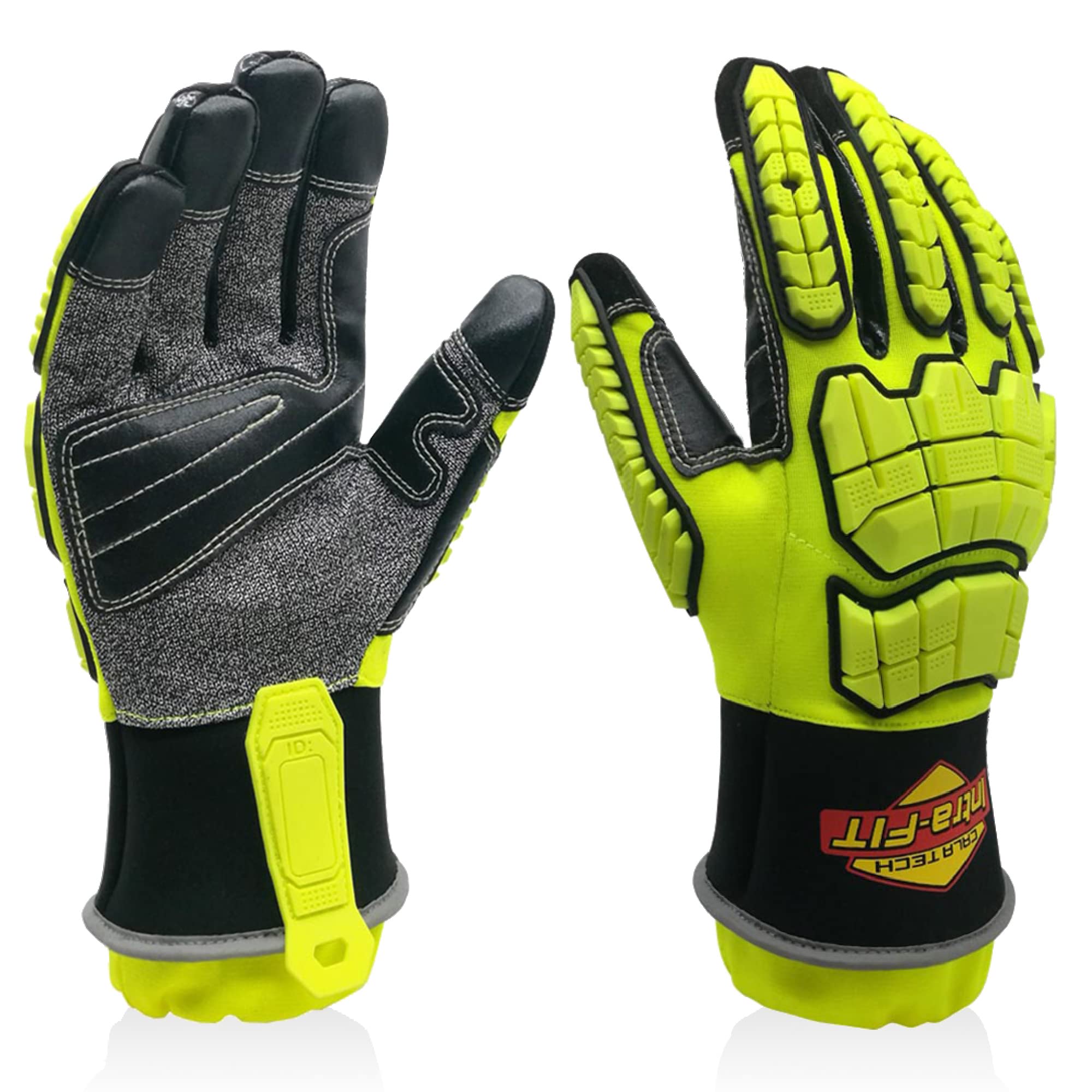 Guantes de rescate EN388 EN420, nivel 5, resistentes a los cortes, resistencia a desgarros, protección contra pinchazos, guantes de trabajo con protección TPR para nudillos