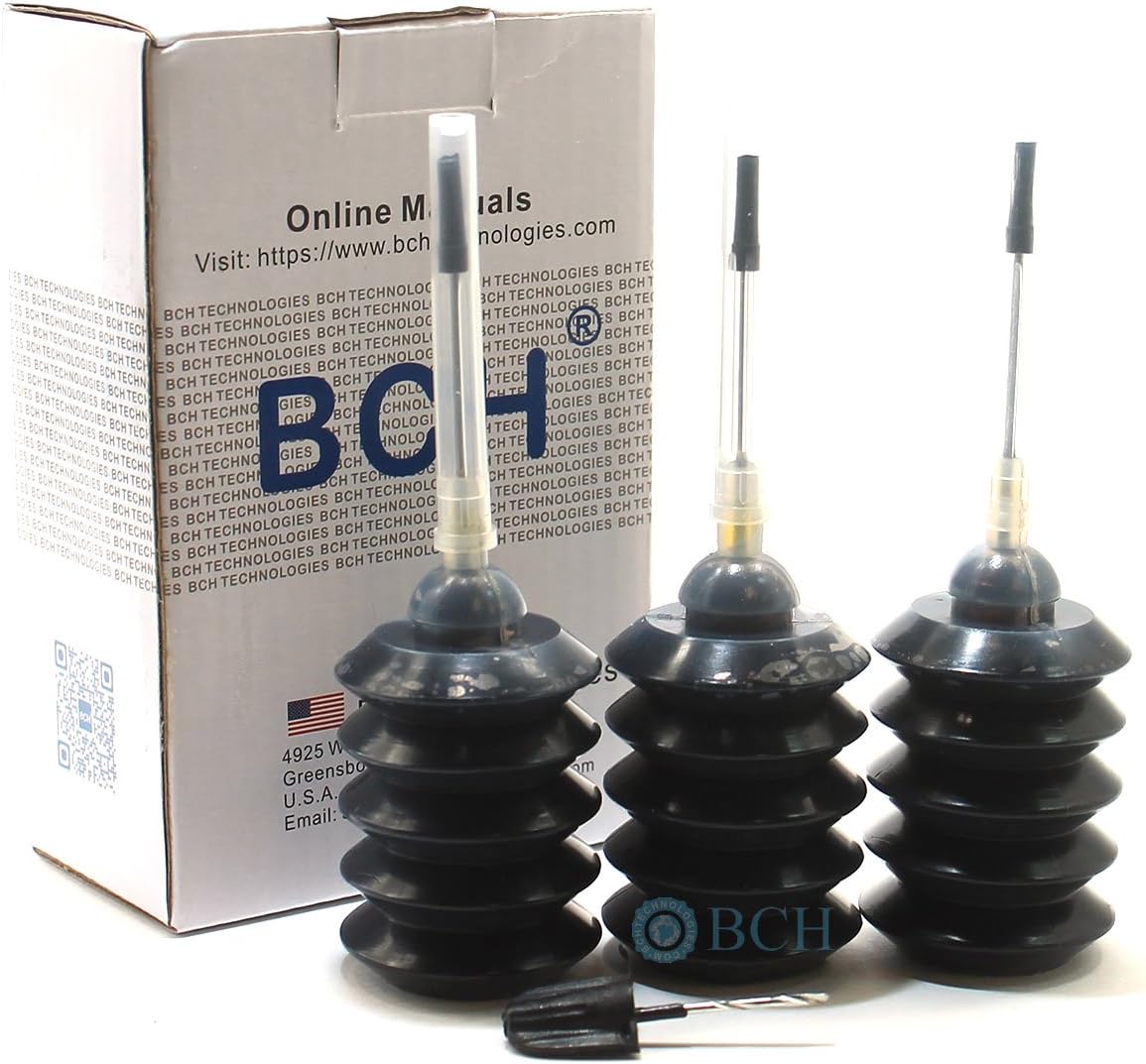 BCH ID30-K3 Refill Ink Kit for Canon PG-240 PG-243 PG-245 PG-245XL Ink Cartridges – Black Ink Refill Compatible with Canon PIXMA TR4520 MX492 MG2522 MG2922 TS3322 Printers