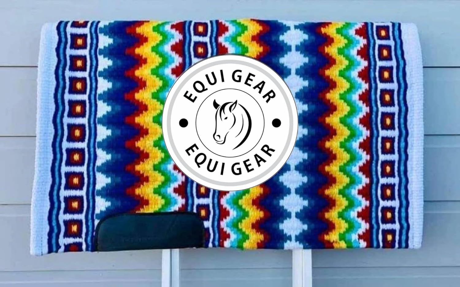 Almohadilla para Silla de Montar Horse Western Show/Manta para Silla de Montar Occidental de Lana de Nueva Zelanda Almohadilla de Lana Superior Sensor Flex s2 (36x40)