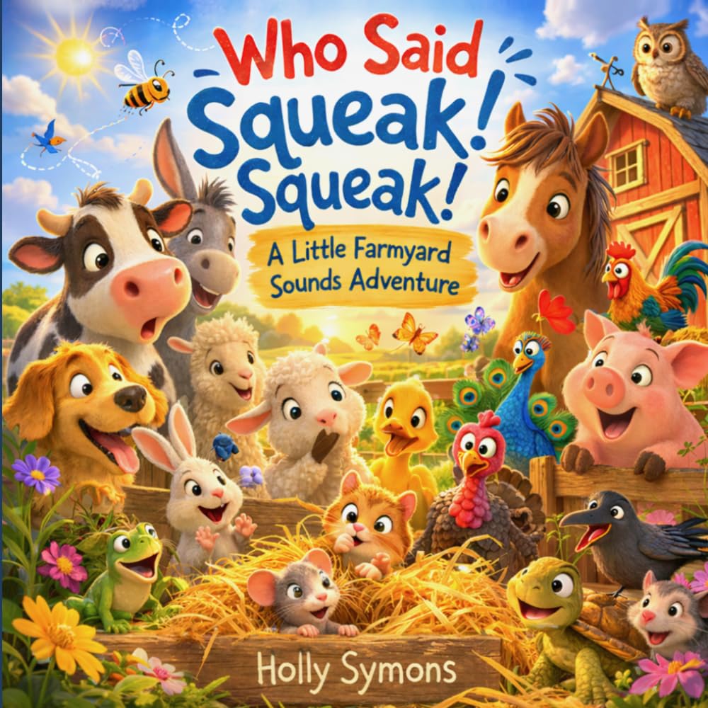 Who Said Squeak! Squeak!: A Little Farmyard Sounds Adventure (Giggles Realm Bedtime Story Collection)