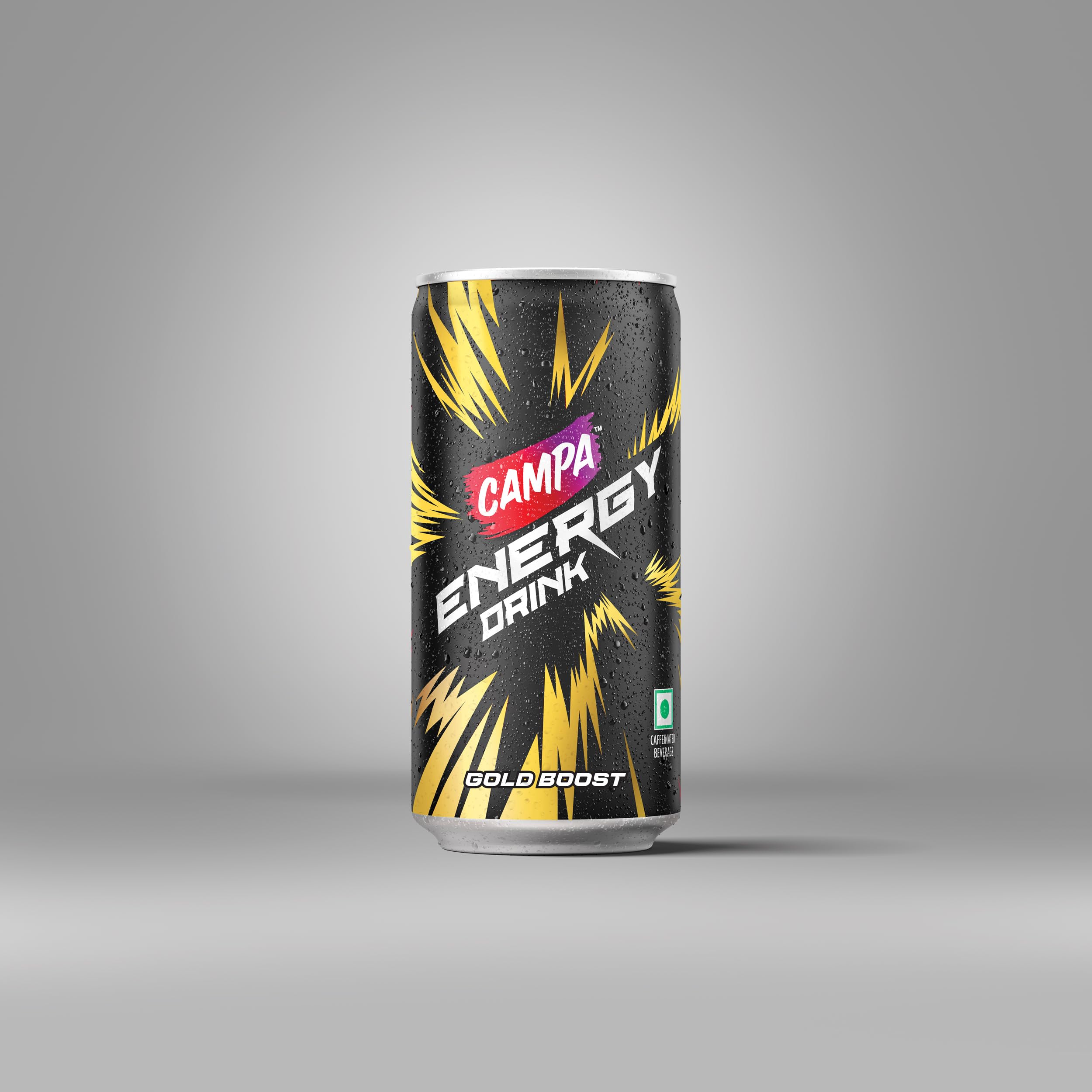 campa energy gold boost 185 ml can – original cola taste, (185 ml) – refreshing fizzy drink