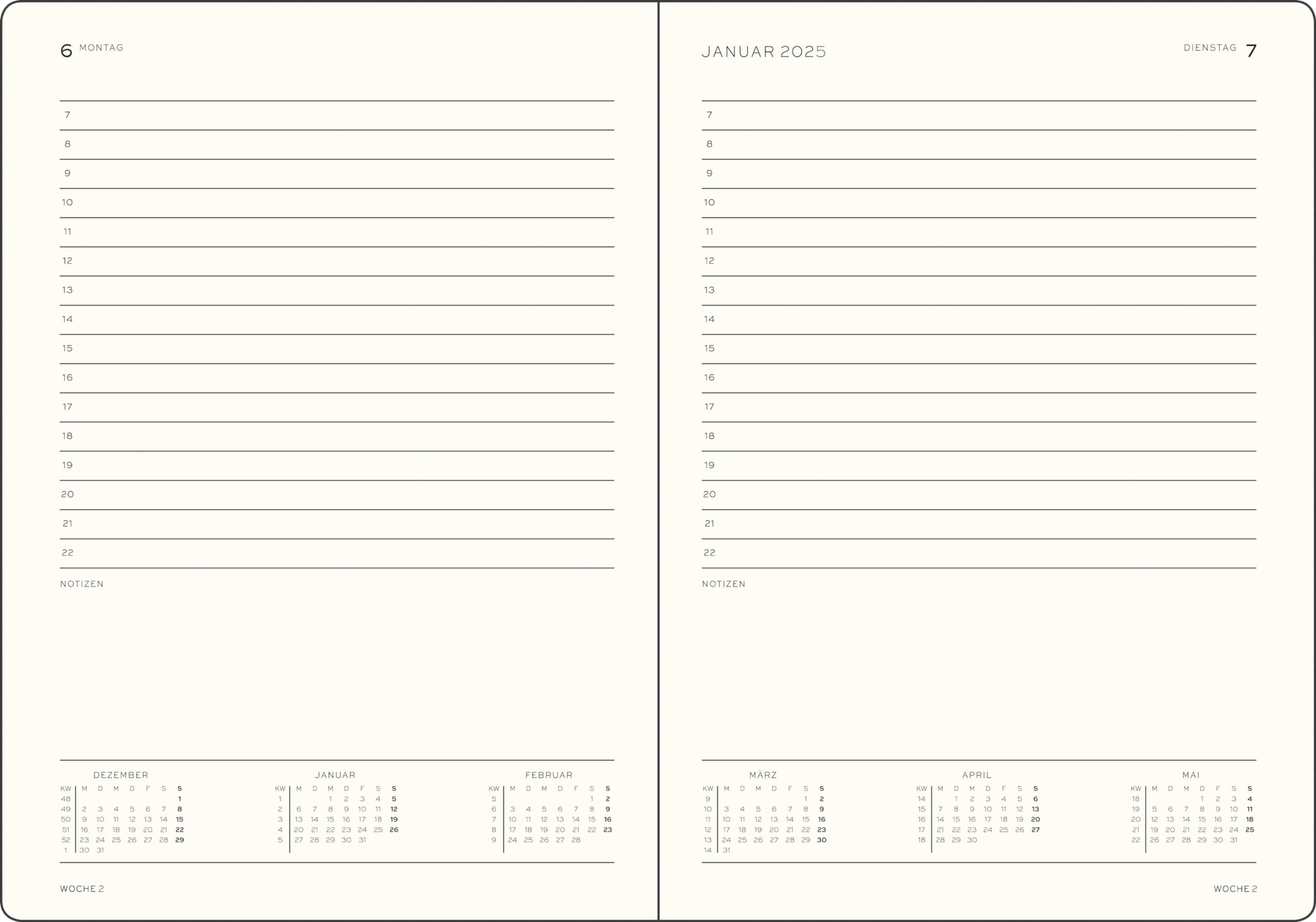 Daily Planner Leuchtturm1917 Template — Print Today