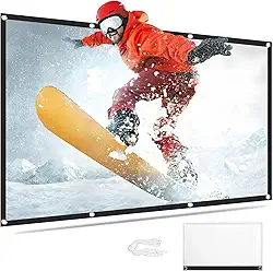 Tela do Projetor de 150 Polegadas, Tela Telão de Projeção Projetor Portátil, Tela de Exterior Dobrável, Tela de Filme Externa, Telas de Filmes para Home Theater, Cortina de Tela de Projeção