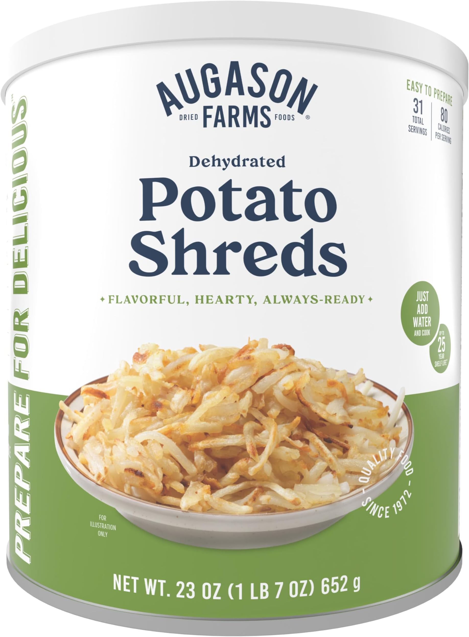 Dehydrated Potato Shreds, 23 oz