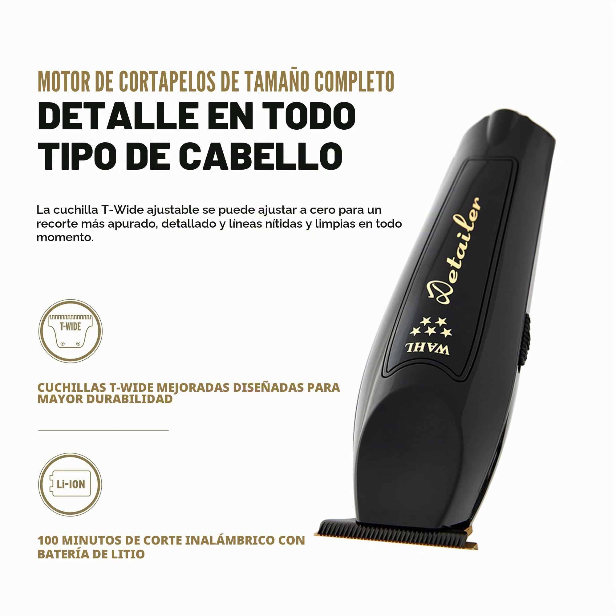 Wahl Paquete de cortadora y recortadora inalámbrica Barber Combo