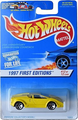Miniatura 1 de Hot Wheels 25 Aniversario Lamborghini Countach, 1997 Primeras Ediciones 12/12 - Lamborghini Countach