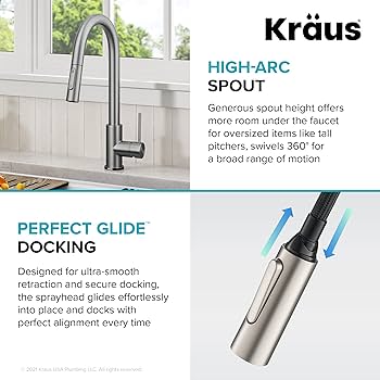 KRAUS Oletto Contemporary Single-Handle Touch Kitchen Sink