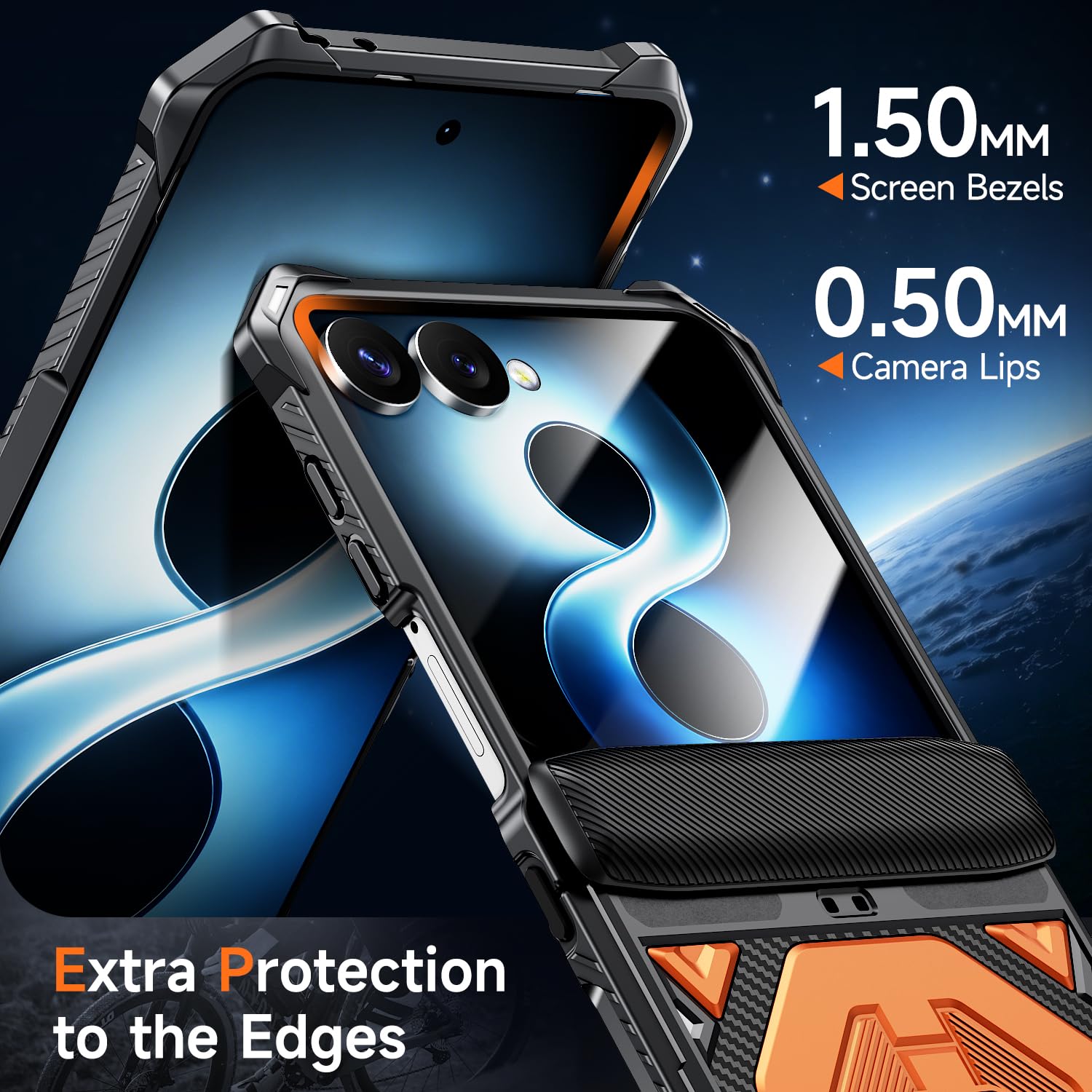 Ysnzaq Custodia magnetica per Samsung Galaxy Z Flip8 con cavalletto
