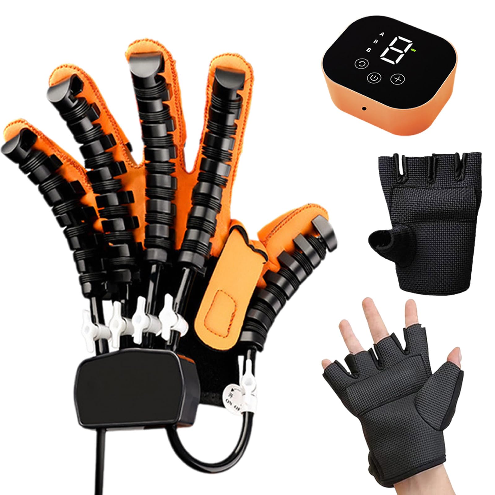Guantes RobóTicos De Rehabilitación,Gloves de Tratamiento de Rehabilitación,Equipo Recuperación Mano,para El Artritis Accidente Cerebrovascular Hemiplejía Paciente(Size:XXL,Color:Derecha)