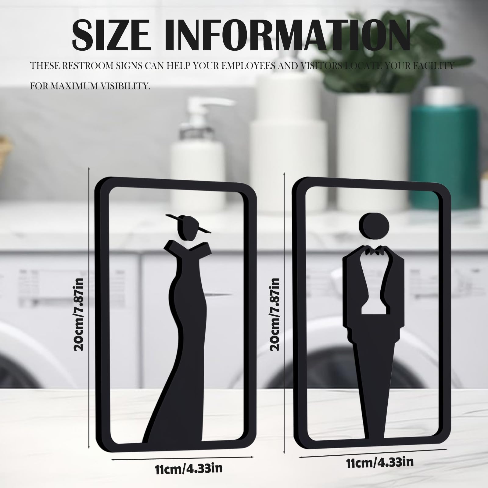 Cartello identificativo per bagno, cartello in alluminio per uomo e