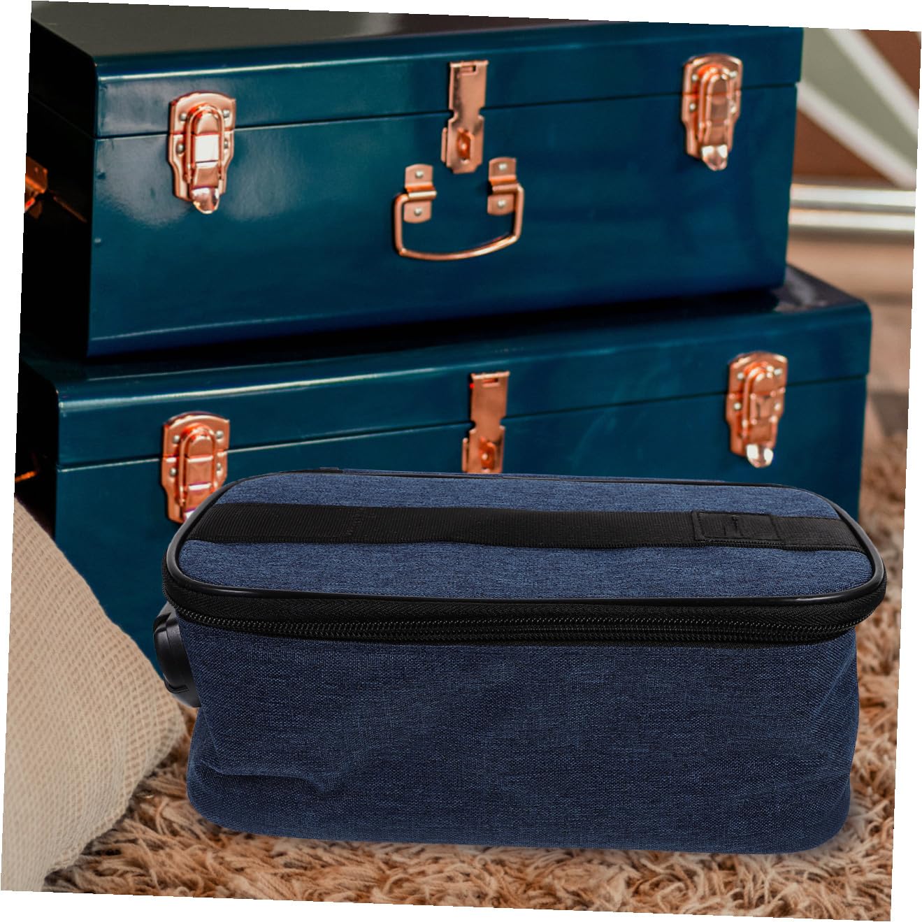 Anneome Borsa da Toeletta Multi-scomparto Custodia per Cosmetici da Viaggio Borsa per Trucco Portatile Cerniera Organizzazione Articoli da Toeletta