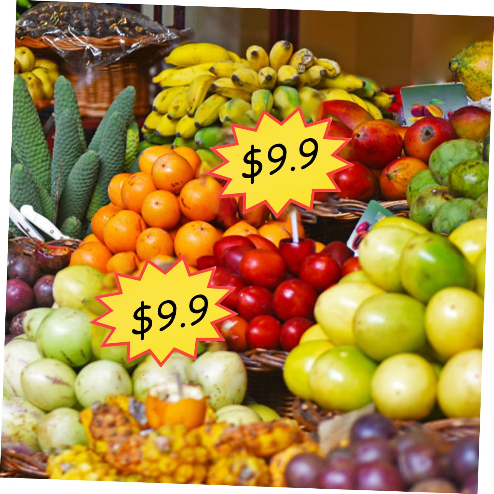 MUCKLILY 100pcs Erase Tag Retail Labels Labels Signs Signs Tags Paper Labels Blank Labels Advertising Labels Labels for Supermarket Retail Tags