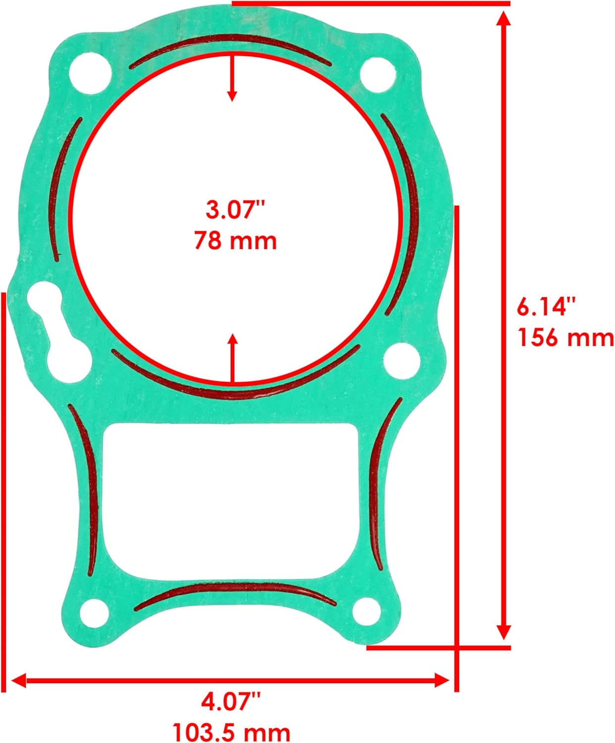 Caltric Cylinder Head Valve Gasket Kit Compatible with Honda TRX250TM Recon 250 2X4 2002-2020