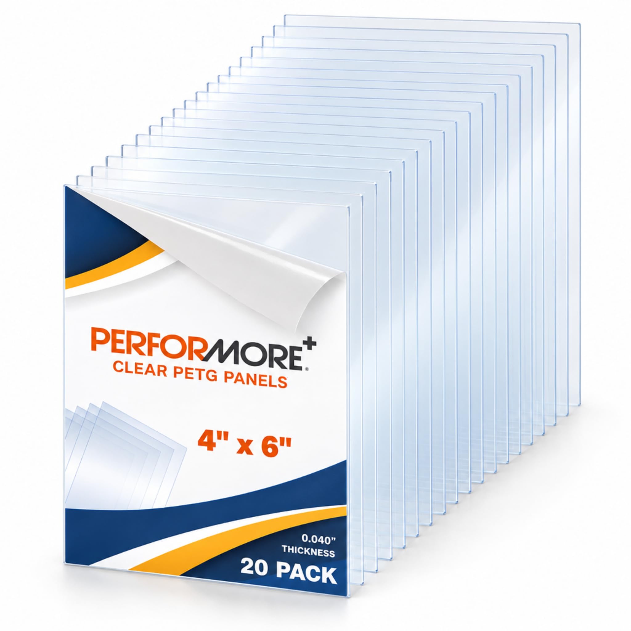 Performore Plexiglass Sheets - 20 Pack 4x6 Inch -1 Performore Plexiglass Sheets - 20 Pack 4x6 Inch -1