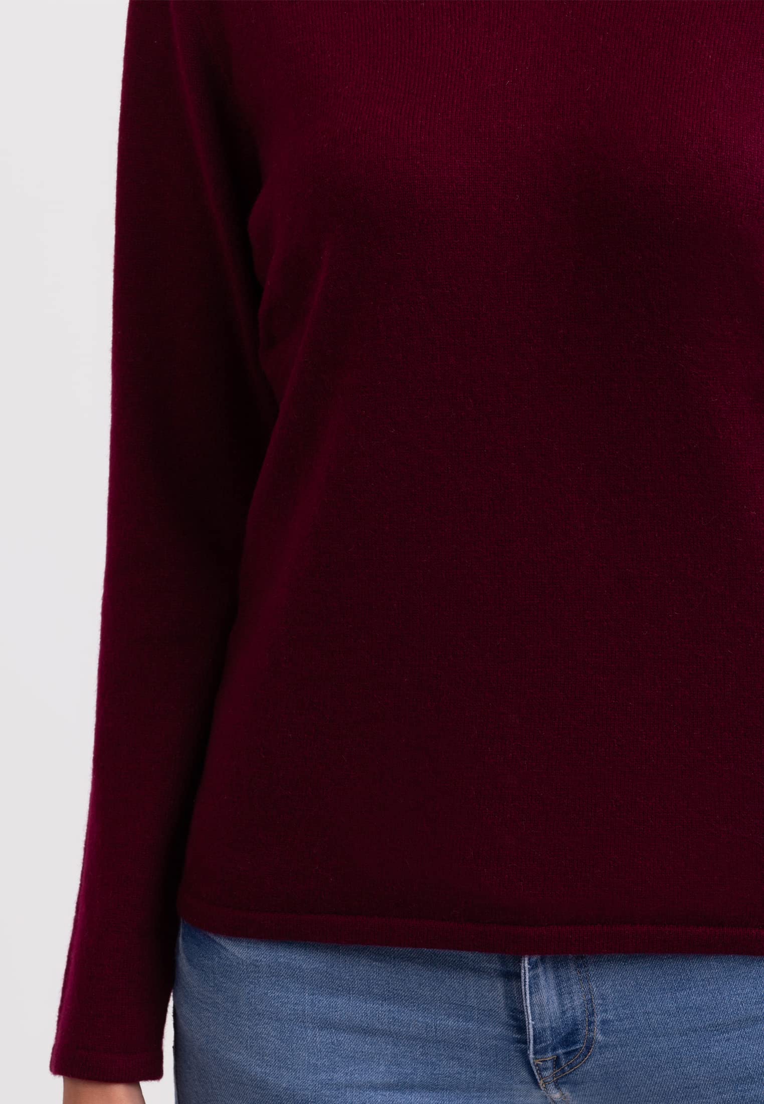 100% Kaschmir Damen Pullover | Sweater V-Ausschnitt 2-fädig