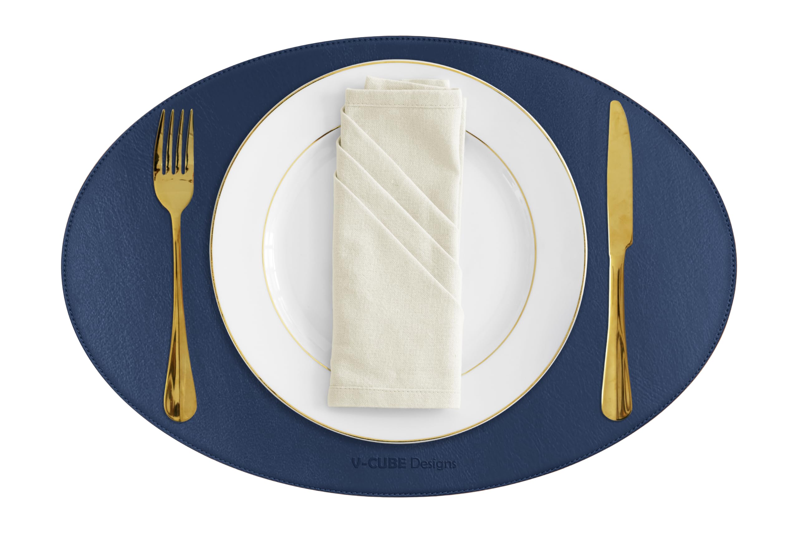 Vegan Leather Placemats - Set of 6 -10 Vegan Leather Placemats - Set of 6 -10
