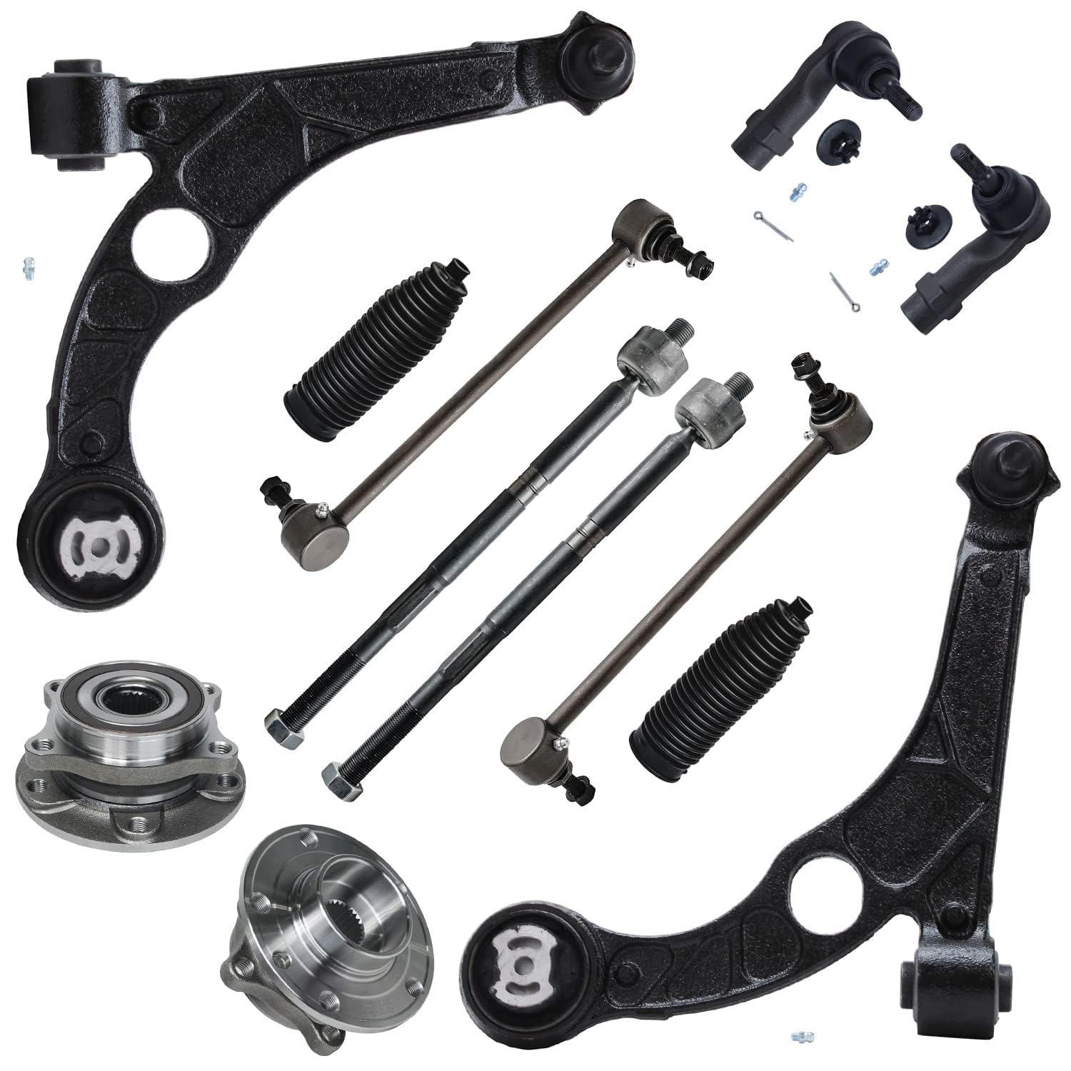 Detroit Axle - 12pc Front End Suspension Kit for 2013-2016 Dodge Dart