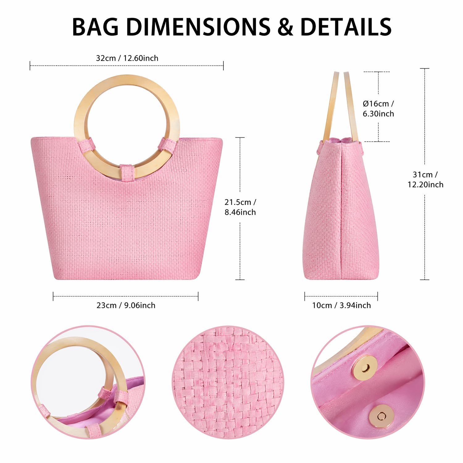 Spa Luxetique Set de Regalo de Baño con Bolso, Set de Baño y Ducha a Rosa de 10 Piezas, Incluye Gel de Ducha, Loción Corporal, Baño de Burbujas, Crema de Manos, Regalos Originales para Mujer