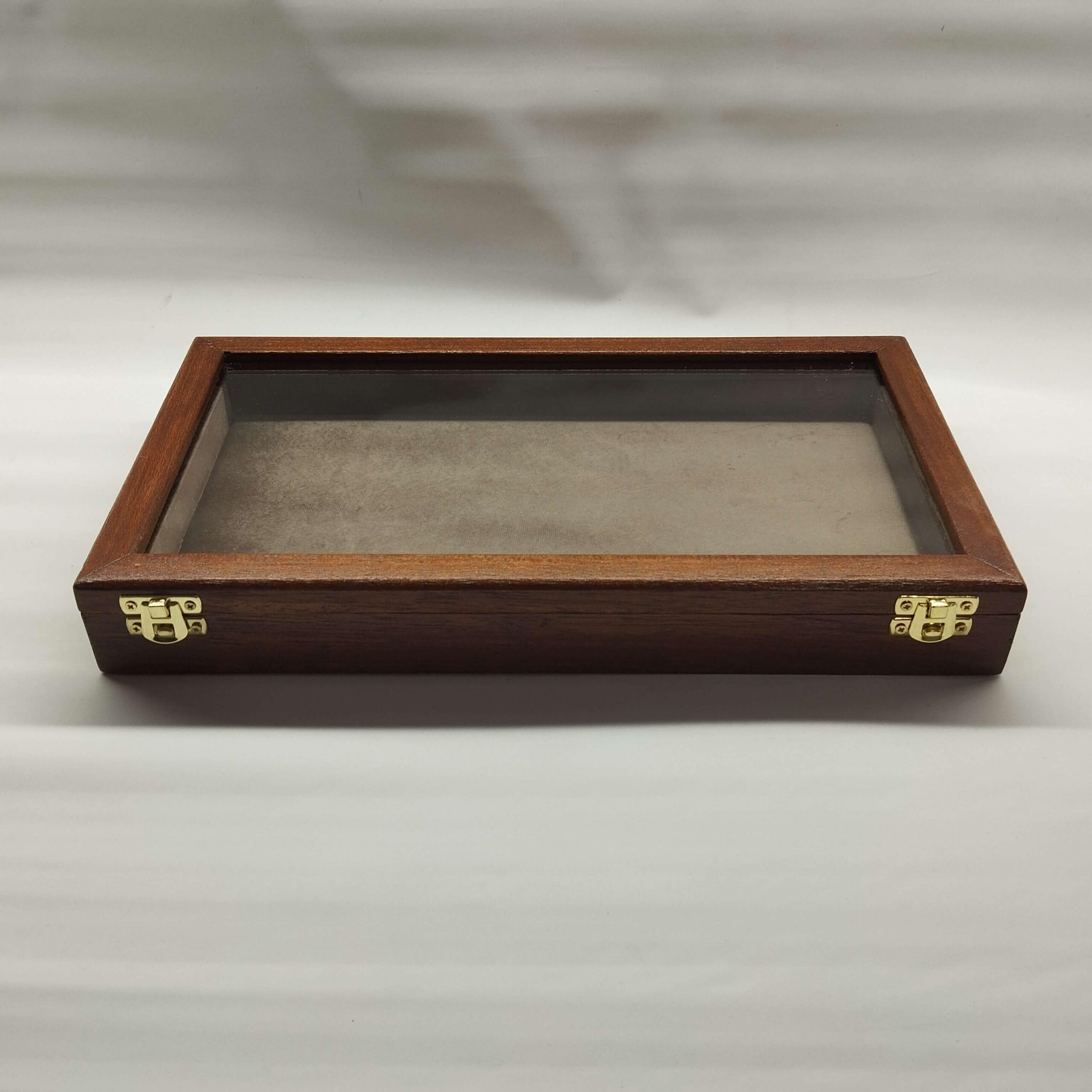 Cofanetto portagioie in legno e vetro artigianale per gioielli conchiglie fossili coltelli collezioni – made in Italy, numerato, Coins&More