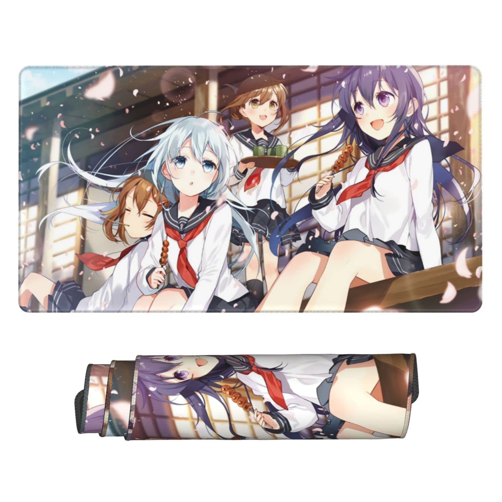 Amazon.co.jp: マウスパッド 大判 艦これ 第六駆逐隊 桜 団子 