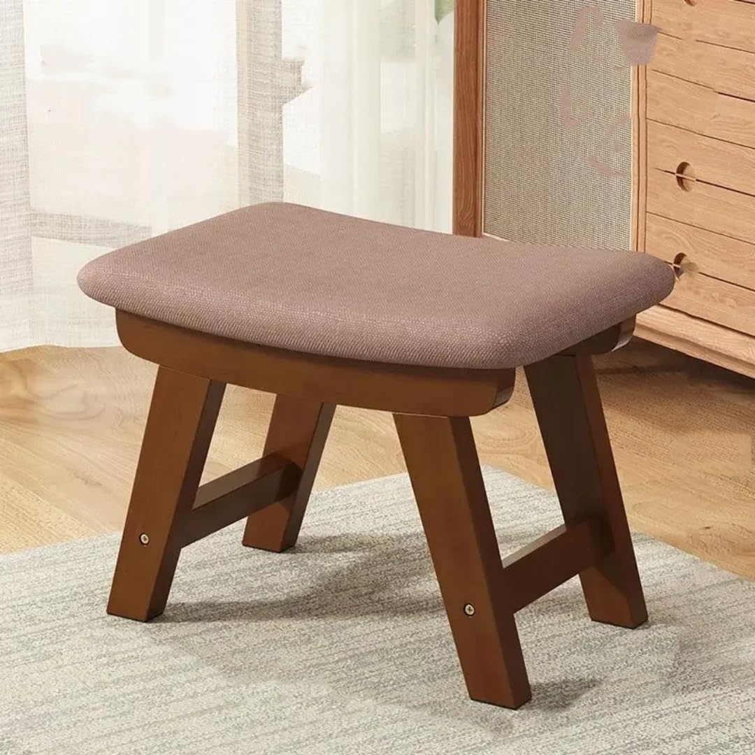 Tabouret de salon moderne en bois pour espace de thé convivial