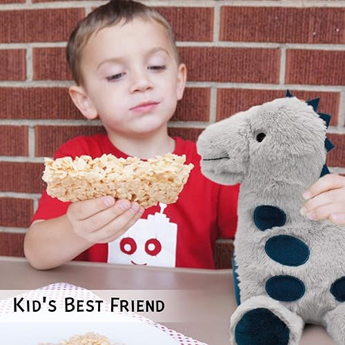 Vista 4 de PASSIONFRUIT Juguetes de dinosaurio de peluche para niños, paquete de 4 animales de peluche suaves y abrazables de 12 pulgadas, regalos de Paquete