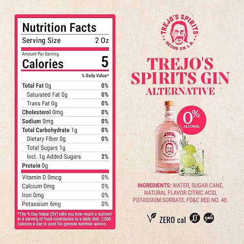 Miniatura 18 de Trejo's Spirits American Whisky Alternativa 100% a prueba de cero Bebida sin alcohol con sabores distintivos Ingredientes naturales Bajo