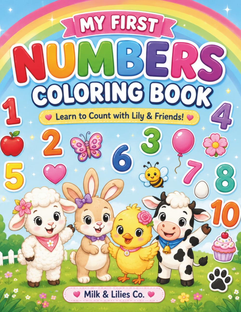 My First Numbers Coloring Book: Learn to Count with Lily & Friends (My First Learning Coloring Books)
