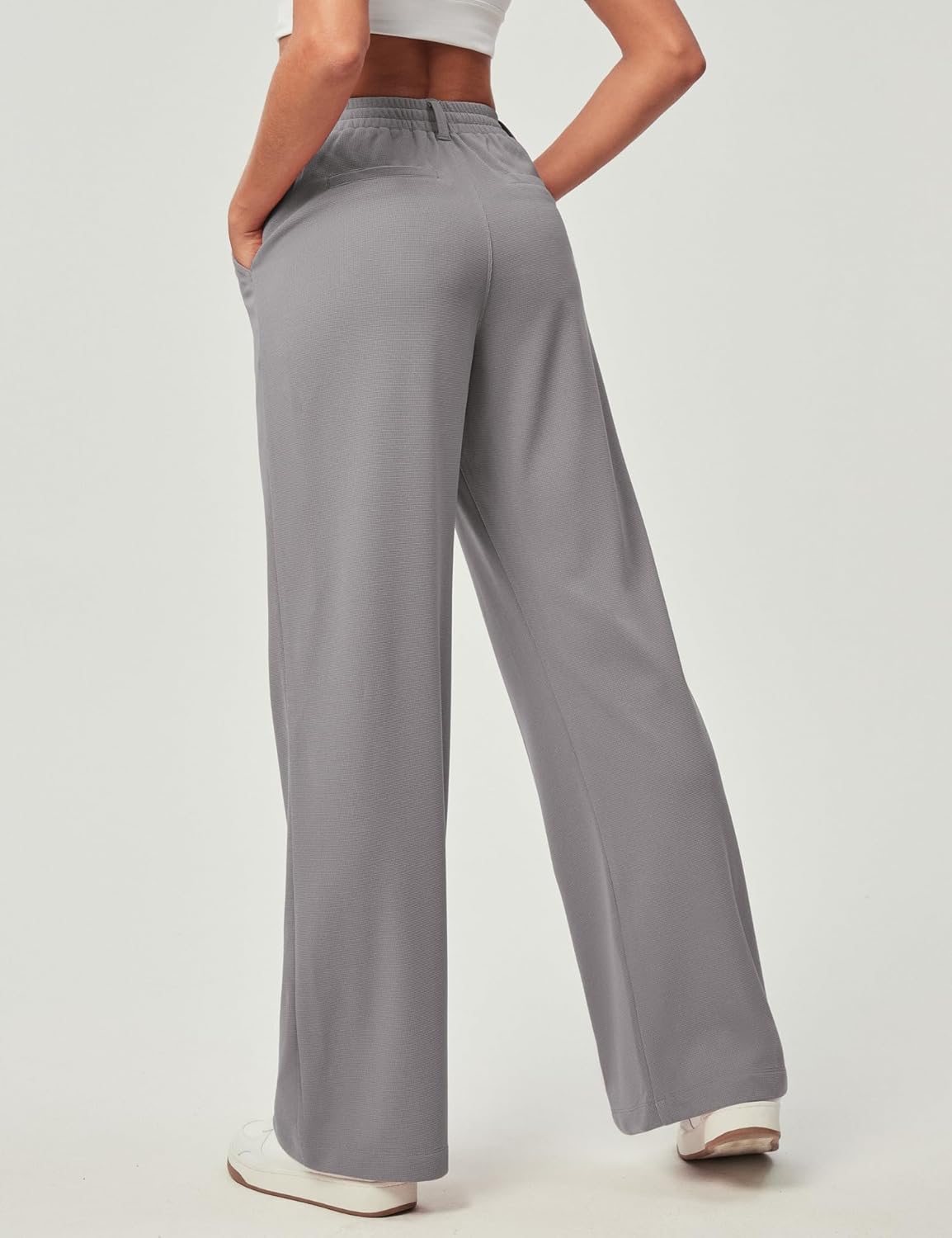 Ewedoos Wide Leg Pants Woman Stretchy Work Dress Pants Women Trendy 2026 Business Casual Outfits Comfort Fit Slacks Trousers - Image 2