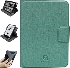 ZhaoCo Universal Abnehmbare Hülle für 6'' New Kindle 2024/2022, Kobo Nia/Clara 2E / Clara HD, Leichte Schutzhülle mit Mehreren Betrachtungswinkeln - Zyan