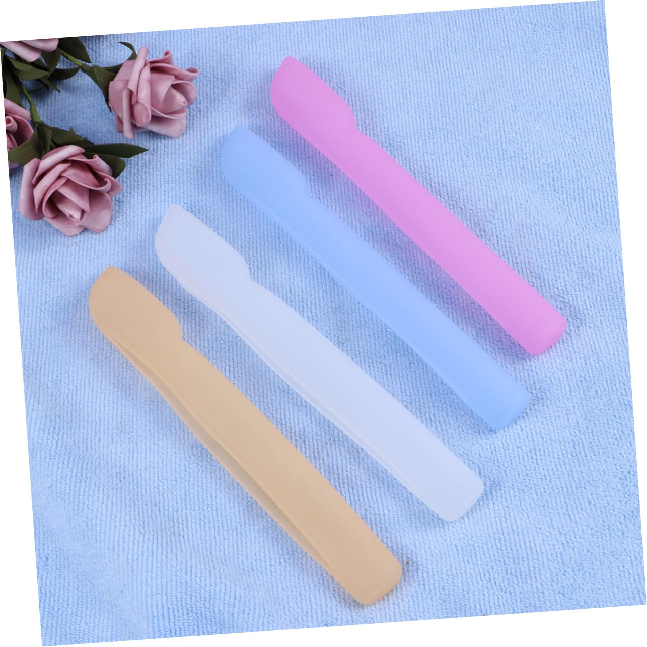 FRCOLOR 12 Fundas de Silicona para cepillos de, Fundas Protectoras para cepillos de, Funda Protectora para cepillos de, Funda Protectora para Cepillo de en casa, como