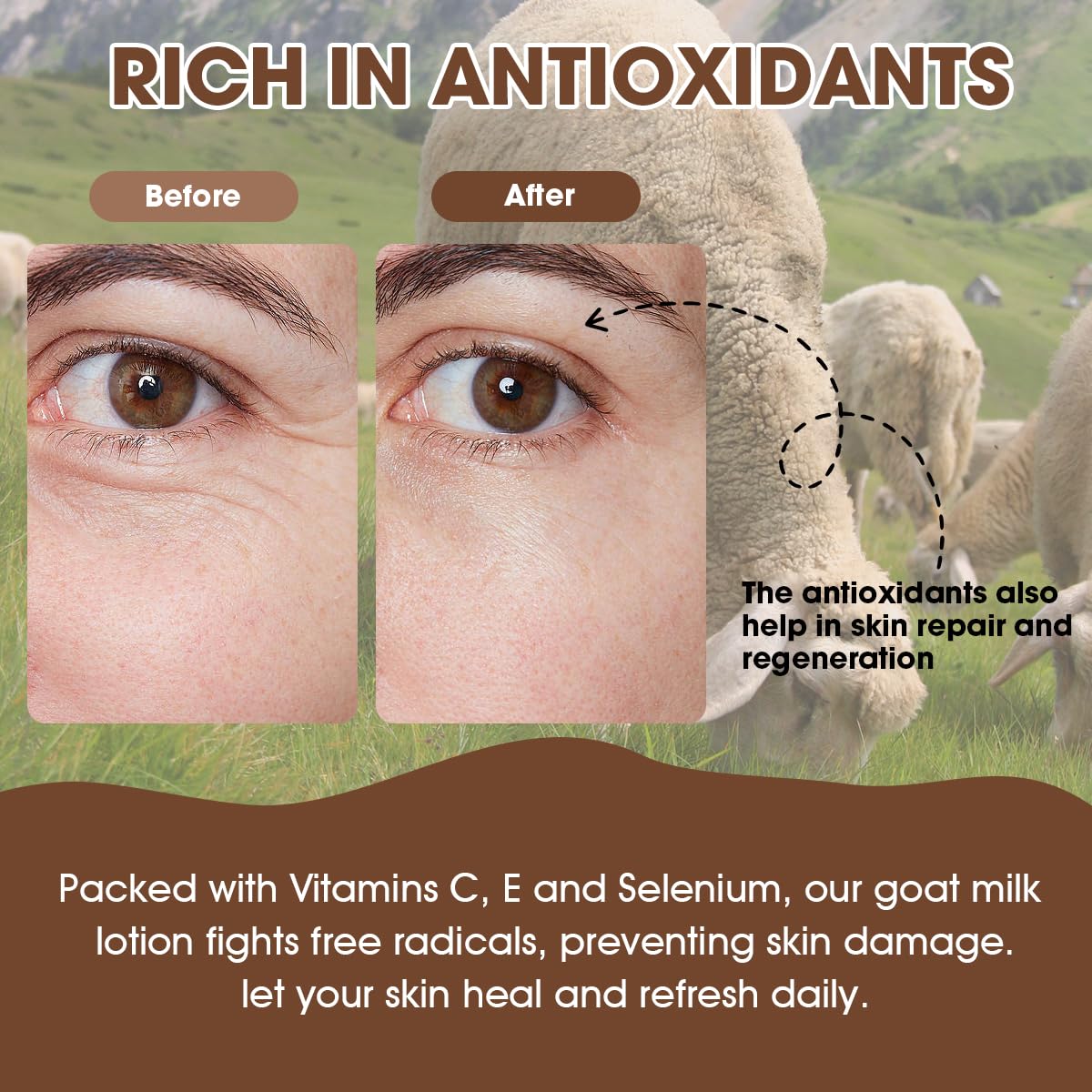 Goat Milk Lotion - Whipped Body Butter Cream with Goat Milk - Deeply Moisturizes, Softens Skin - Natural & Gentle for All Skin Types, 3.53 oz - Image 7