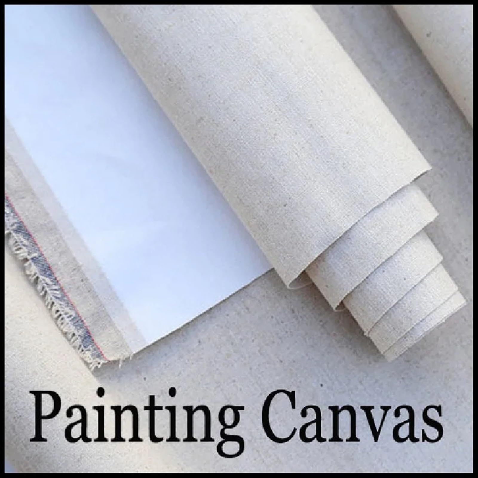 Lienzo Lino Papel de Lienzo en Blanco imprimado de Mezcla de Lino de 10m for Pintar Lienzo de Pintura al óleo de Grano Grueso Papel de Lienzo for Pintura al óleo(Width 68cm)