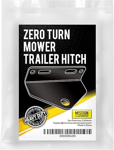 Miniatura 6 de Mission Automotive Soporte universal de enganche para cortacésped de giro cero, acero resistente de 3/16 pulgadas de grosor y resistente, montaje de