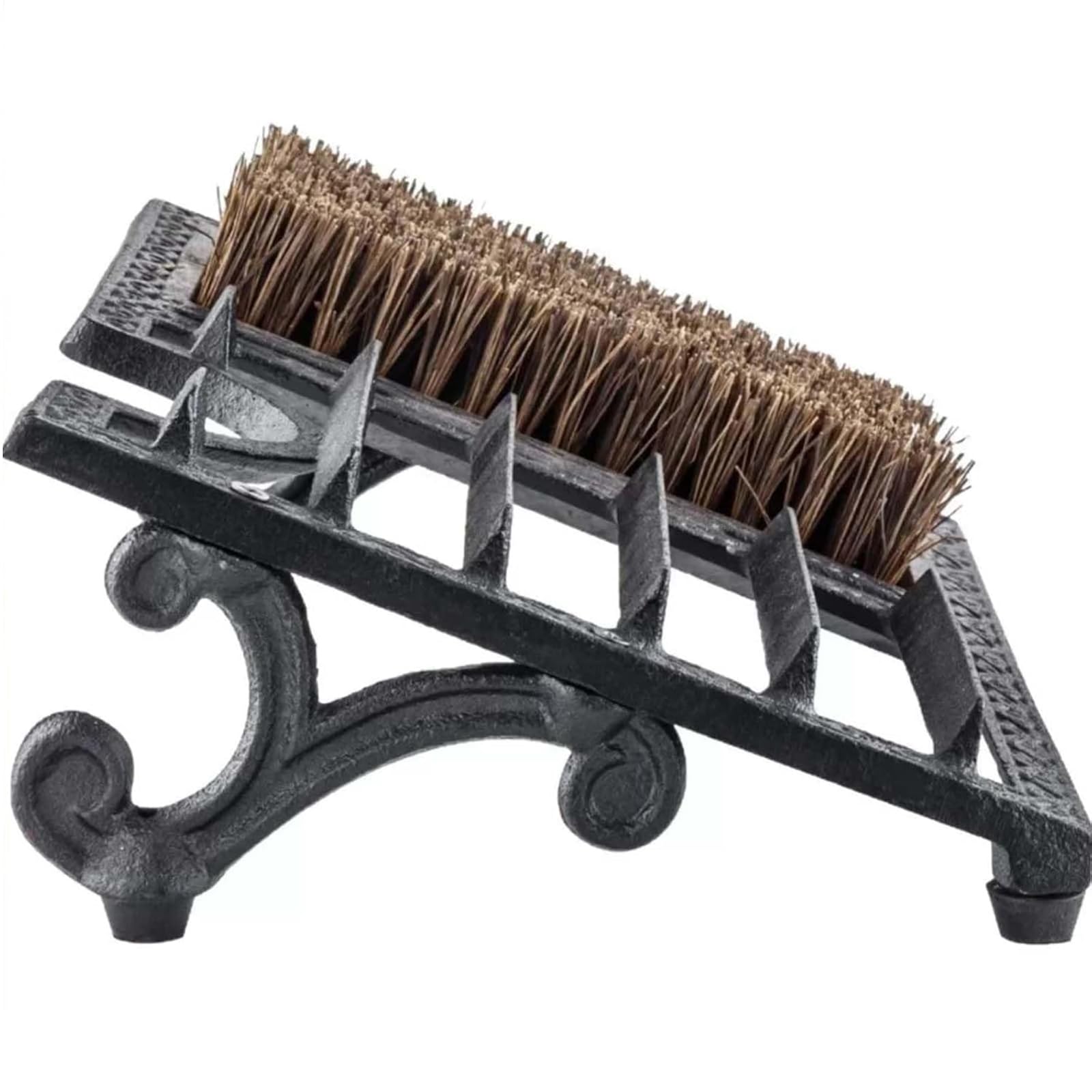 Raschietto Rustico in Ghisa per Stivali, Spazzola per Scarpe Rustica in Ghisa per Esterni, Design Angolato E Rimozione Efficace di Fango, Sporco E Detriti, Ideale per Interni Ed Esterni