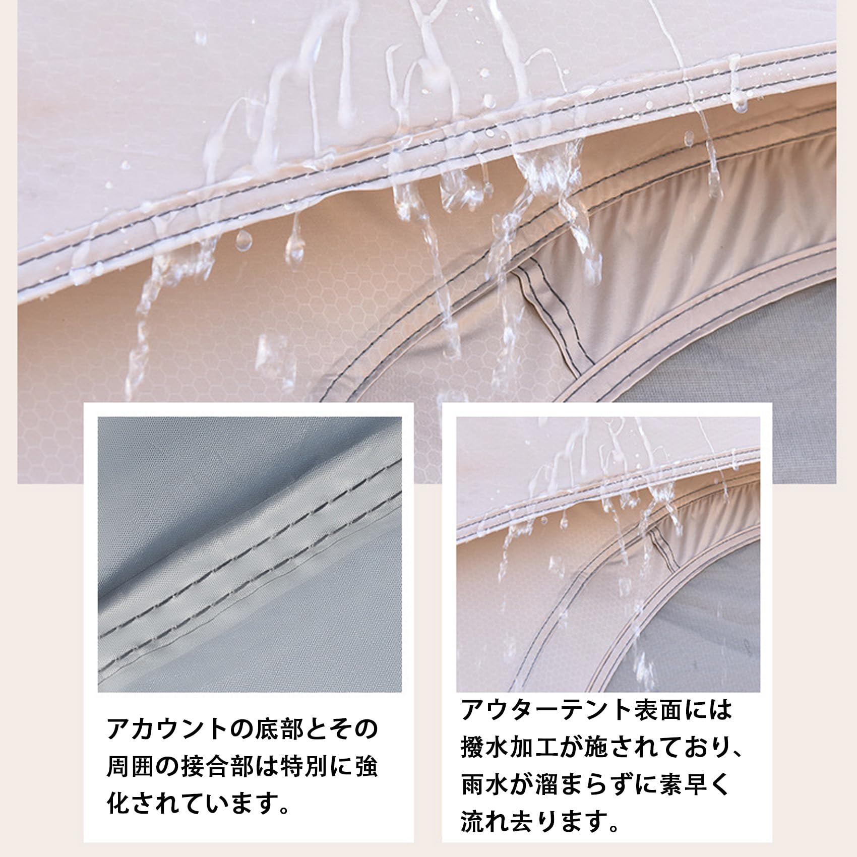 Amazon.co.jp: テント ワンタッチテント 6-8人用 防風防水キング