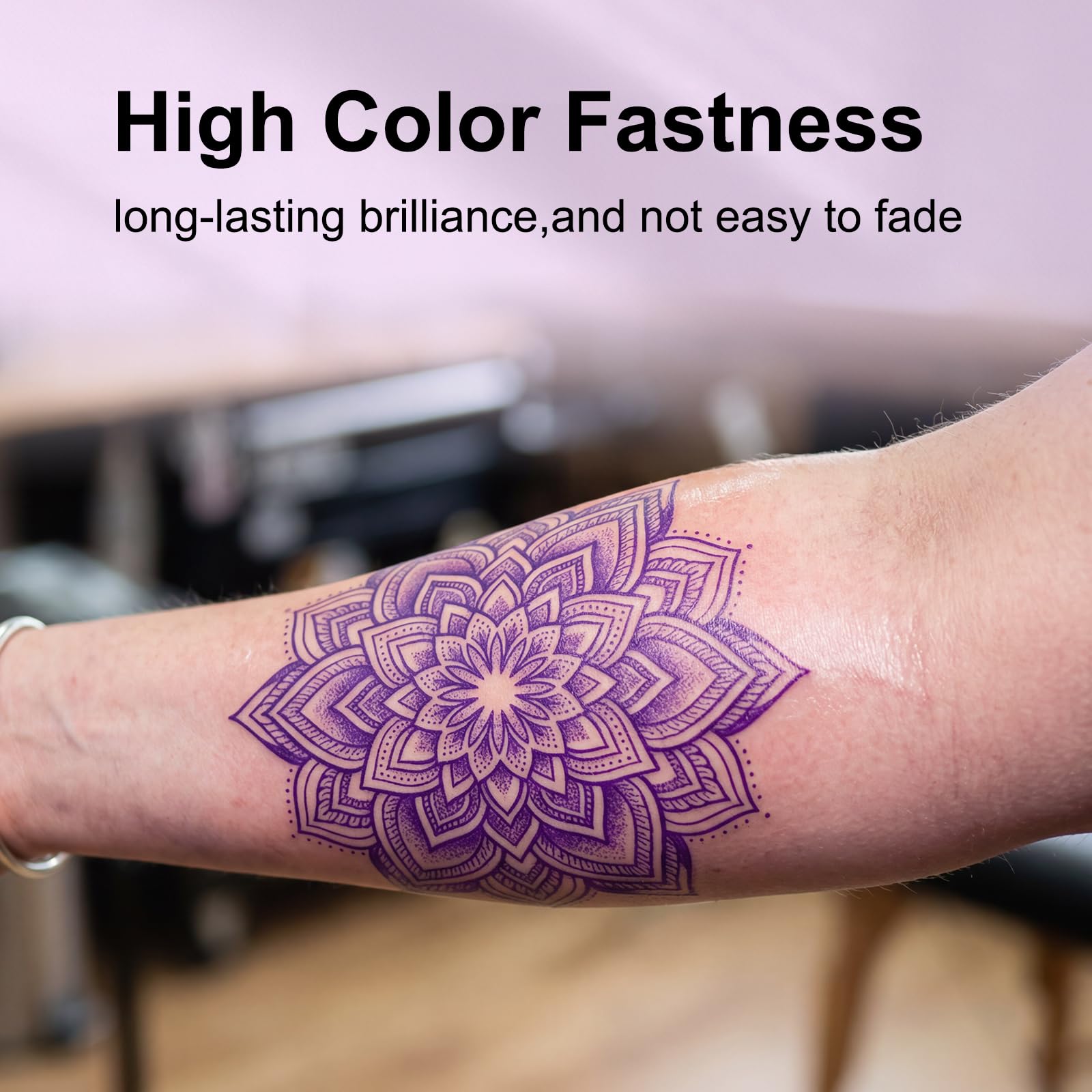 Encre pour Pochoir de tatouage Violette 100ml pour EcoTank Imprimante