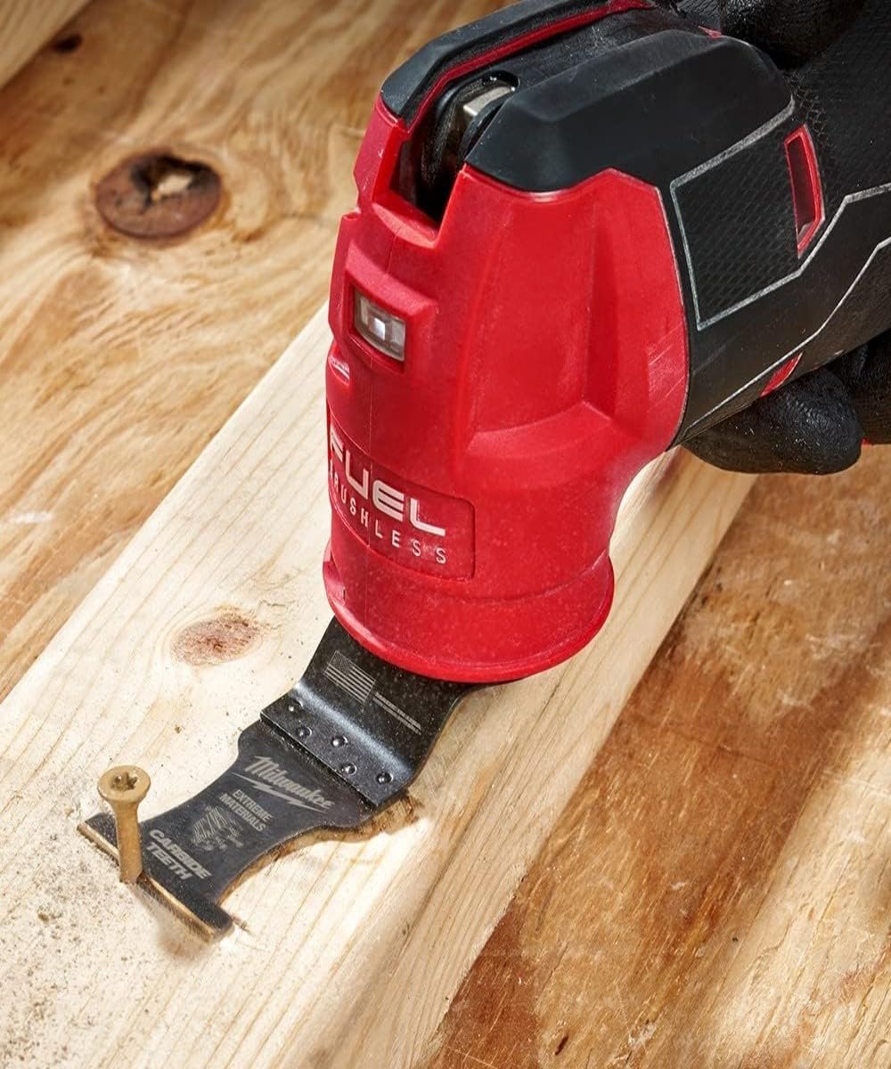 Milwaukee Hoja oscilante multiherramienta de corte extremo de carburo de 1-3/8 pulgadas de ajuste universal para madera y metal (paquete de 2)