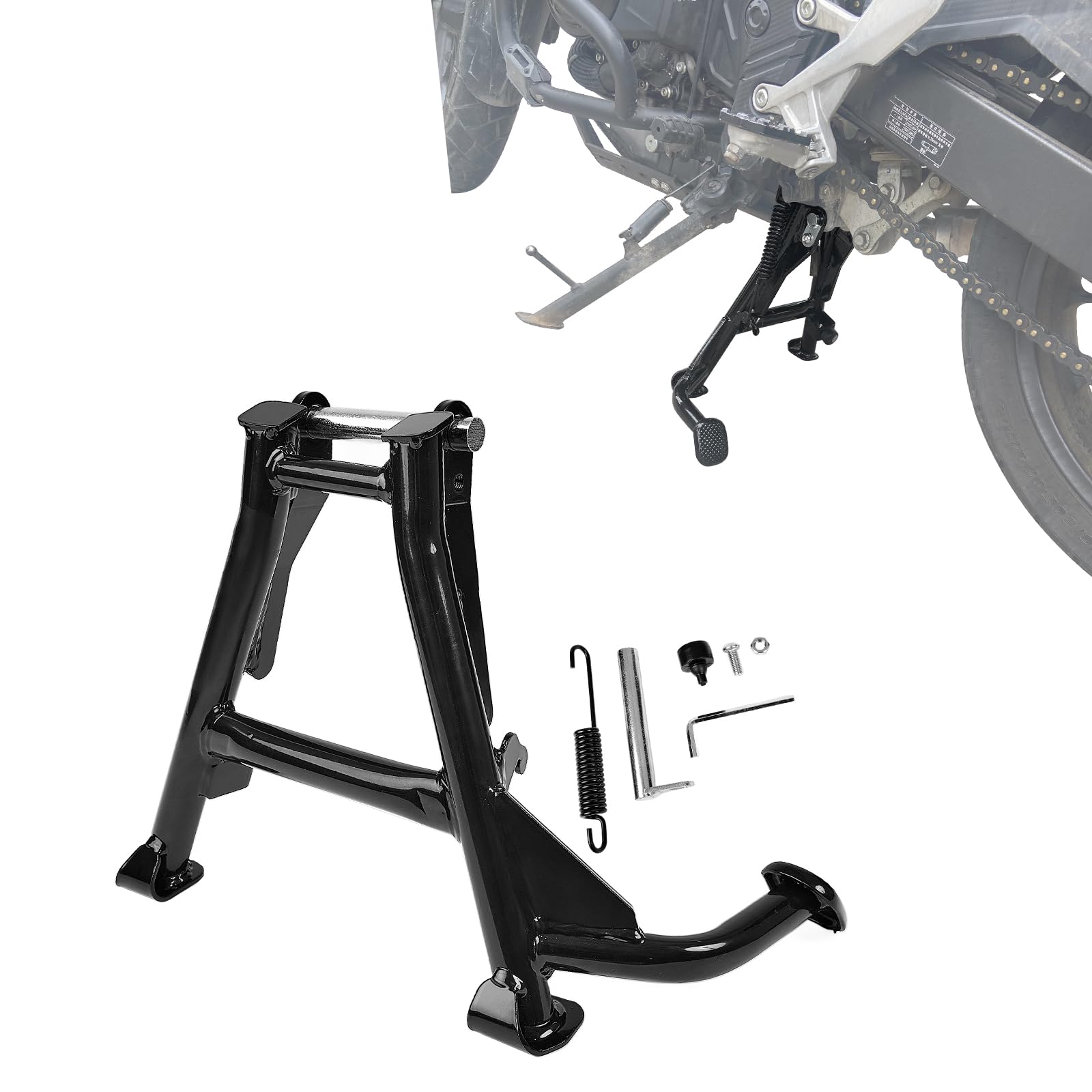 Motorrad-Seitenständer für Honda CB500X 2019-2025 NX500 2023-2025, hochbelastbarer, verstellbarer Parkständer mit fester Halterung