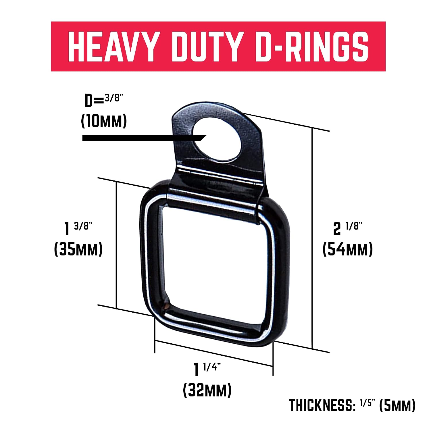 GPCA – Quick Release Hardtop Bolts, M8 25mm Thumbscrew for Ford Bronco & Jeep Accessories, Hardtop Removal, Cargo Tie Down & Cargo Hooks, D-Ring, 8 Pack (Black)