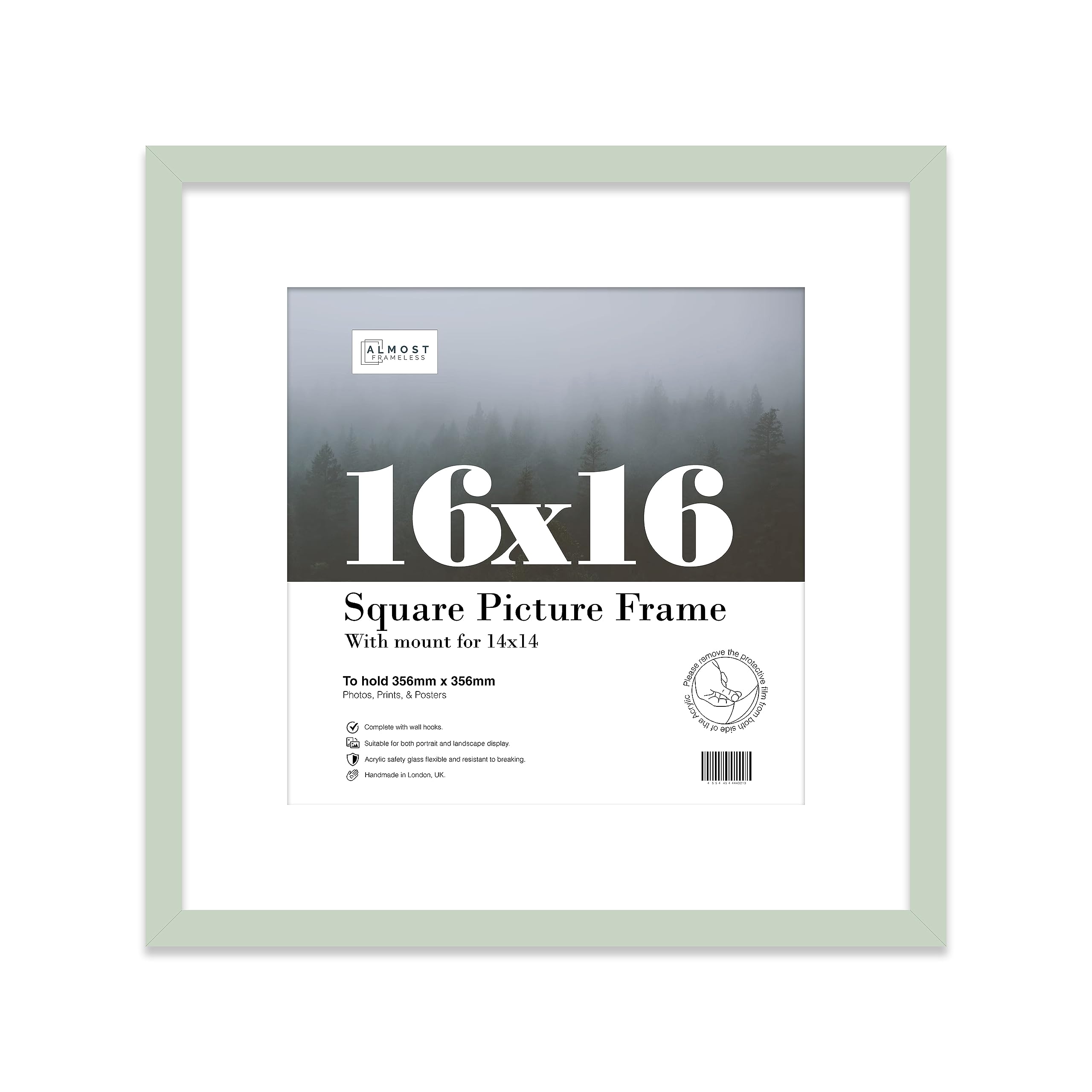 9X9" Grey Picture Frame9X9" Square Frame With 7X7" Mount For 9X9"/7X7" Pictures Luxurious Style Frame For Home Décor1 Pack from B&Q