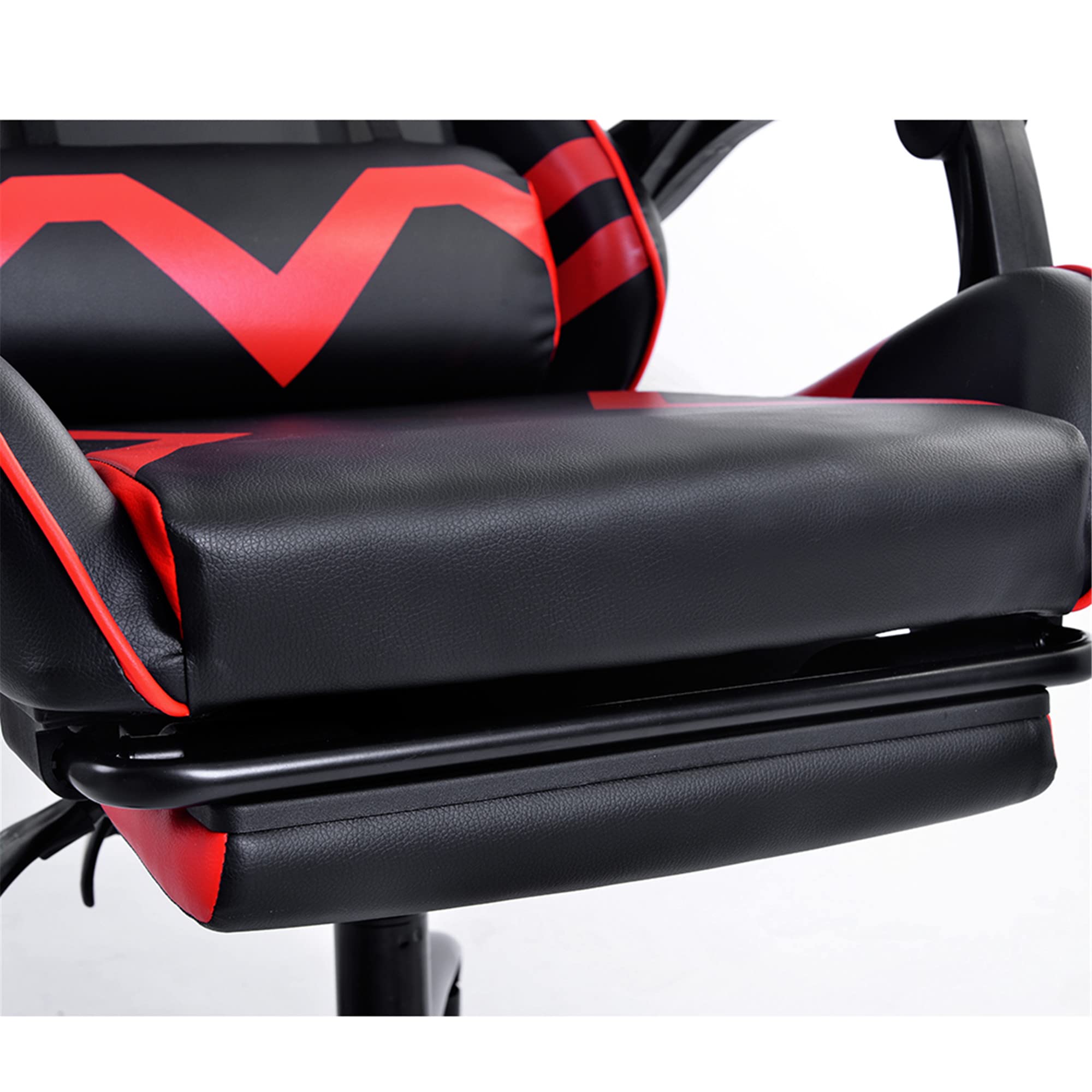 ゲーミングチェア リクライニングチェア オフィスチェア PCチェア (赤黒) Amazon.co.jp: ゲーミングチェア オフィスチェア 収納式オットマン 175