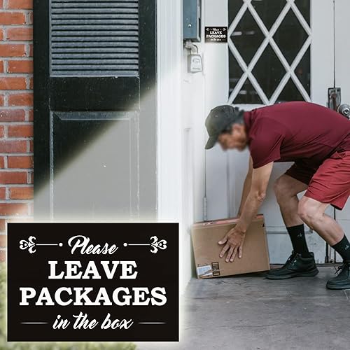 Miniatura 6 de PMA020 - Letrero de advertencia para la casa uso para la oficina en casa o negocios para puerta delantera entrada de apartamento decoración de pared