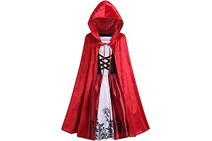 Kids Girls Halloween Costumes Little Red Riding Hood Fairy Tale Princess Cosplay Outfit