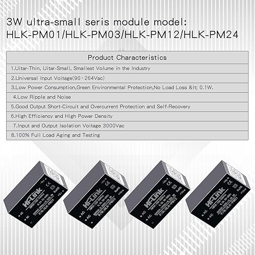 Miniatura 2 de EC Buying Módulo de alimentación aislado AC-DC Módulo de alimentación de conmutación para el hogar inteligente, módulo de alimentación Mini Buck