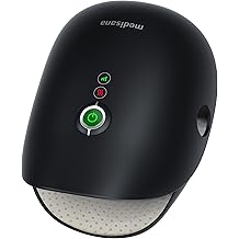 Medisana Hand Massager with Heat and Compression, Cordless Hand Massager for Arthritis and Carpal Tunnel Relief, Knuckle Stretching Massage, Birthday Christmas Gifts for Men Women Dad Mom-Black