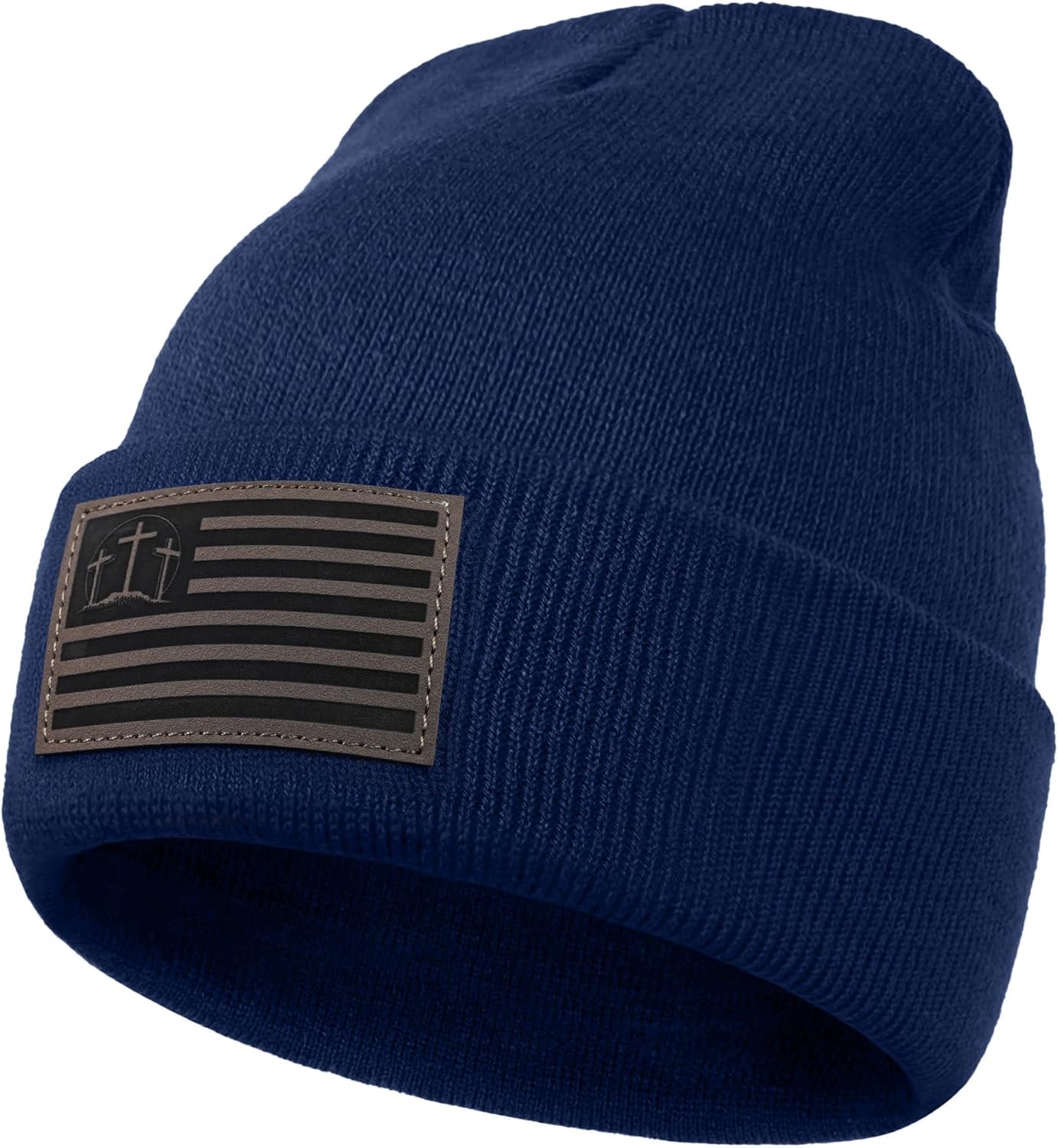 Christian Cross Beanie Hats for Men Women, Faith Winter Cuffed Hats, Religious Gift...