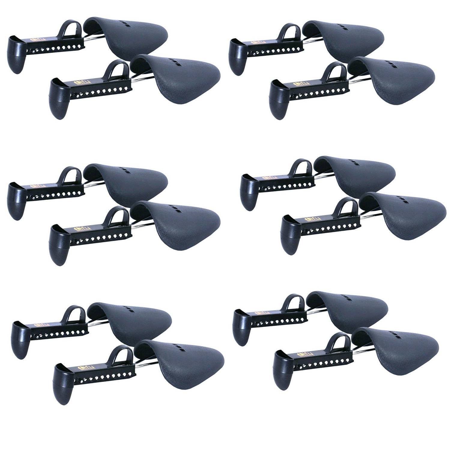 LifyShoe Trees for Men adjustable plastic shoe Shaper/Shoe Stretcher/Boot Holder- Shoe Trees Shoe Shapers Stretcher Adjustable Shoe shaper - Men's Black Plastic Shoe Shaper