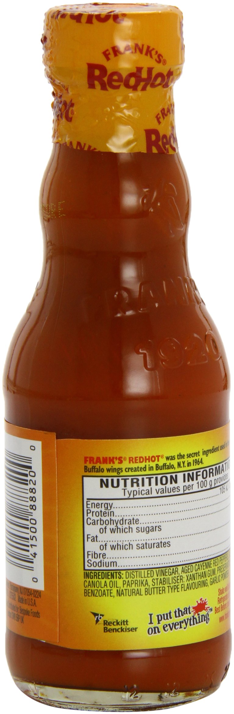 Frank's Redhot Buffalo Wing Sauce 148 ML (Pack of 6)