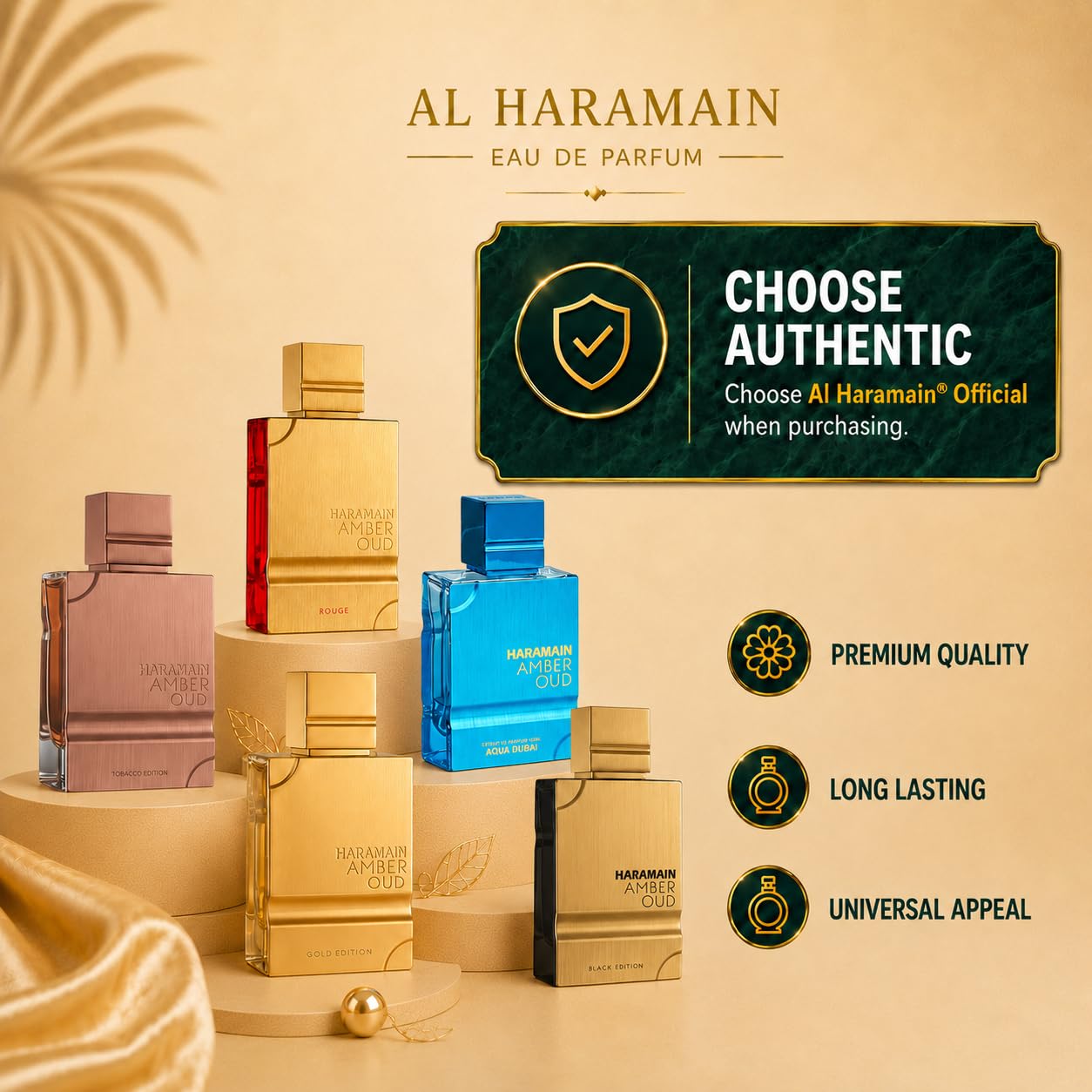 Amazon.com : Al Haramain Amber Oud Gold Edition Eau de Parfum